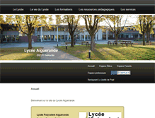 Tablet Screenshot of aiguerande.fr